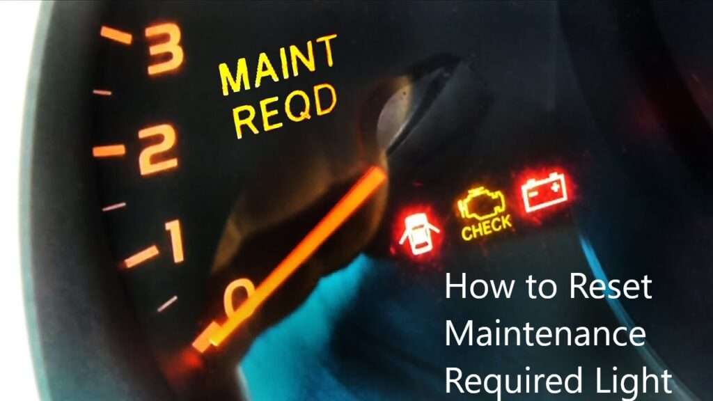 5 steps to reset Toyota Maintenance Required Light